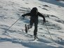 Skifahrer in Aktion